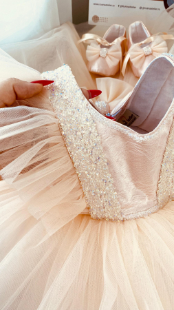 Set Rochita Botez Mirabela bej caisa [2]