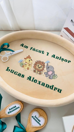 Set Tavita Mot Bej Personalizata Safari [2]