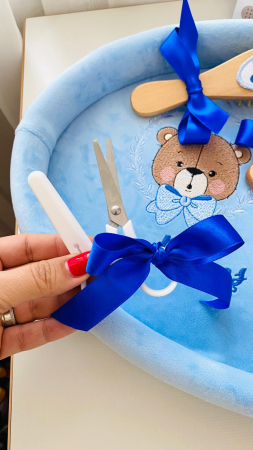 Set Tavita Mot Bleu Baietel Personalizata Ursulet [3]