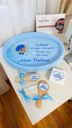 Set Tavita Mot Bleu Personalizata Ursulet 1 Anisor [2]