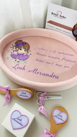 Set Tavita Mot Printesa Mov Personalizata [1]