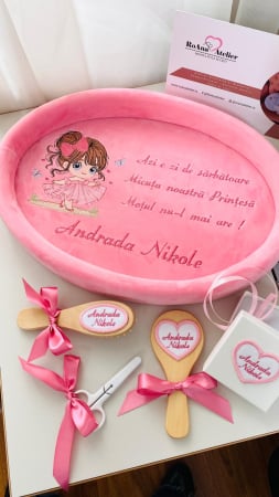 Set Tavita Mot Roz Fetita Personalizata Printesa [1]