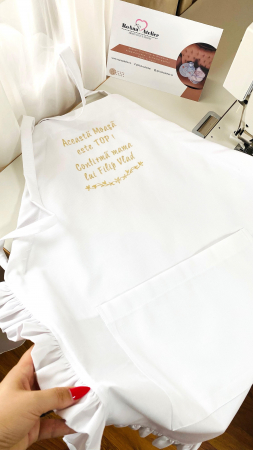 Sorturi personalizate - Sort alb pentru Moasa personalizat
