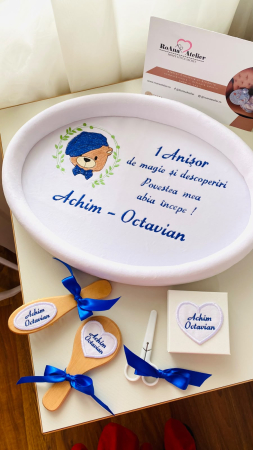 Tavite Mot Turta - Tavita Mot Alba Personalizata Ursulet