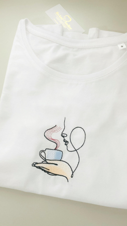 Tricou brodat Aroma de Cafea [2]