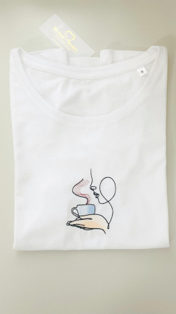 Tricou brodat Aroma de Cafea [1]