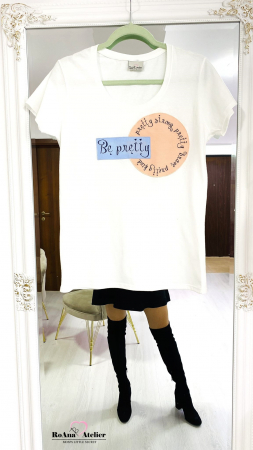 Tricou brodat Be Pretty