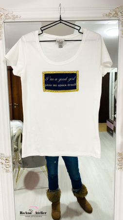 Tricouri brodate - Tricou brodat Good Girl