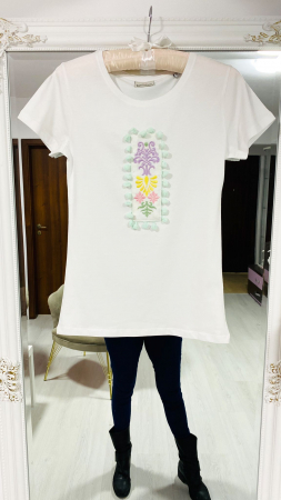 Tricou brodat Happy [0]