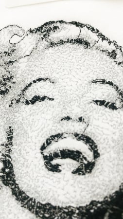 Tricou brodat Marilyn Monroe [2]