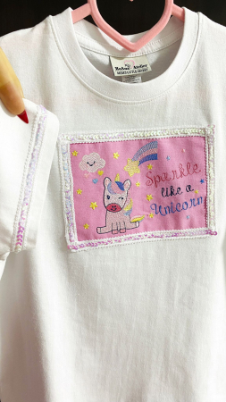 Tricou brodat Unicorn [2]
