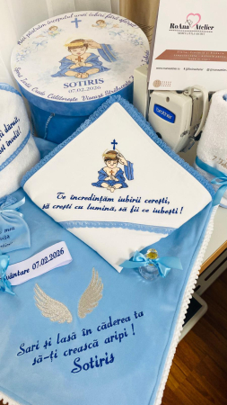 Trusou Botez Albastru Ingeras personalizat [1]