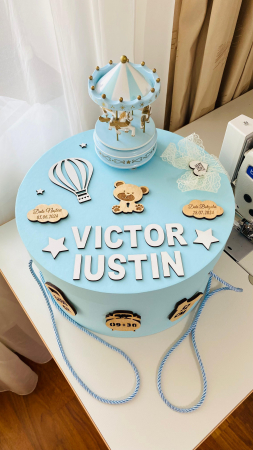 Trusou Botez Baiat Ursulet Albastru [4]