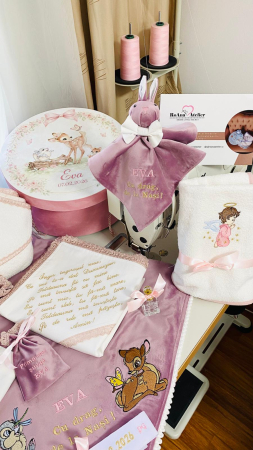 Trusou Botez Bambi Lila personalizat [1]