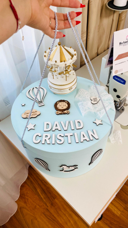 Trusou Botez din muselina broderie ingeras 7 piese [2]