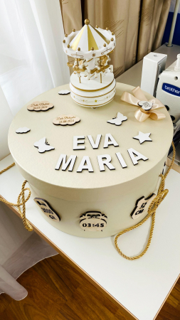 Trusou Botez EVA alb cu auriu [4]