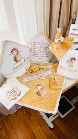 Trusouri Botez Catifea - Trusou Botez Fetita Printesa Camel