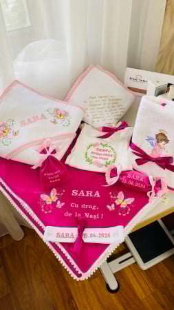 Trusouri Botez Catifea - Trusou Botez Fluturasi fuchsia