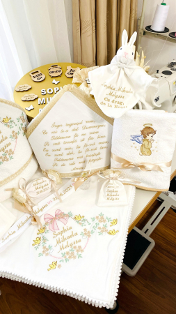 Trusou Botez Melyssa alb cu auriu [2]