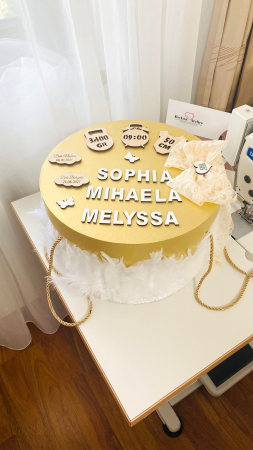 Trusou Botez Melyssa alb cu auriu [4]