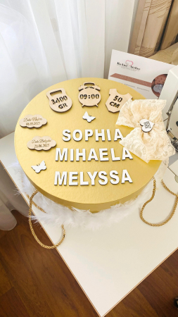 Trusou Botez Melyssa alb cu auriu [3]