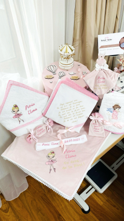 Trusouri Botez Catifea - Trusou Botez Mica Balerina Roz