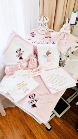 Trusouri Botez Catifea - Trusou Botez Minnie Mouse Roz
