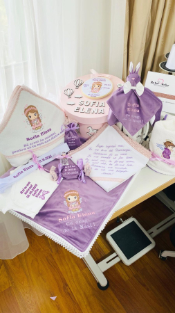 Botez - Trusou Botez Mov Fetita Ingeras cu porumbel