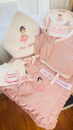 Trusou Botez Muselina Balerina Roz Pudrat [1]