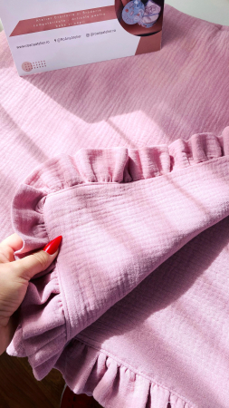 Trusou Botez Muselina Roz Balerina cu gentuta [3]