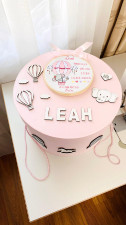 Trusou Botez Muselina Roz Prafuit Balon aer cald [3]