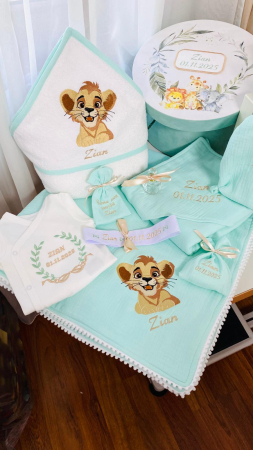 Trusou Botez Muselina Verde Mint Simba [1]