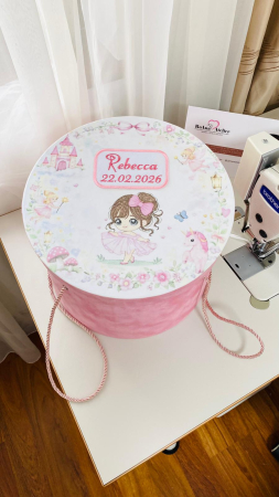 Trusou Botez Printesa catifea roz [3]