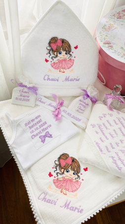Trusou Botez Printesa Muselina Alba [1]