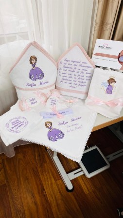 Trusouri Botez Catifea - Trusou Botez Printesa Sofia Mov