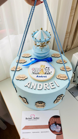 Trusou Botez Safari Personalizat albastru [4]