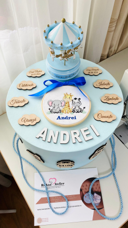 Trusou Botez Safari Personalizat albastru [3]