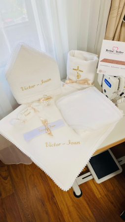 Trusouri Botez Muselina - Trusou Botez Simplu Muselina 7 piese