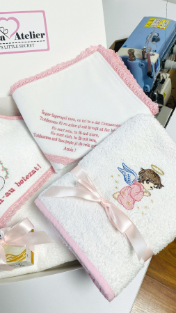 Trusou Botez Standard Fetita Lebada cu lumanare [3]