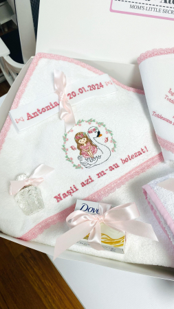 Trusou Botez Standard Fetita Lebada cu lumanare [2]