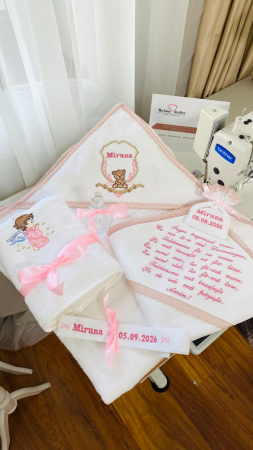 Trusou Botez Ursulet Fetita 6 piese [1]