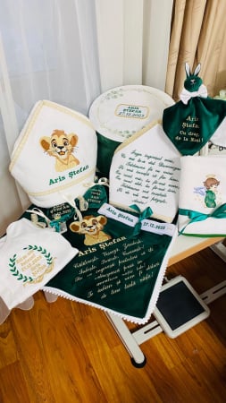 Trusouri Botez Catifea - Trusou Botez Verde Smarald Simba