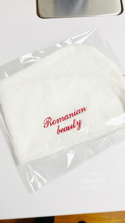 Prosoape brodate - Turban brodat Romanian Beauty