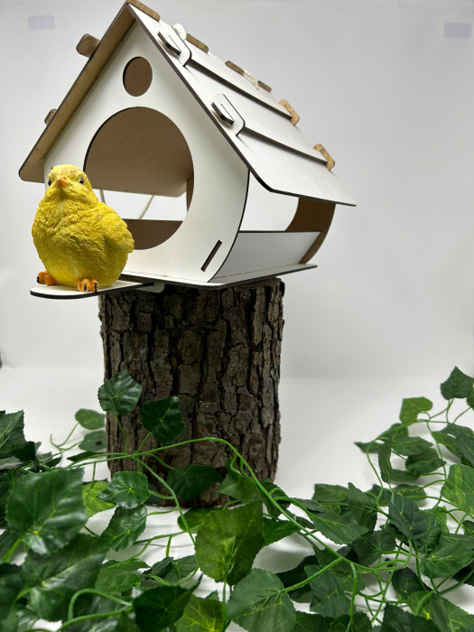 Căsuță pentru Păsărele din Lemn – Design Decorativ și Funcțional [4]