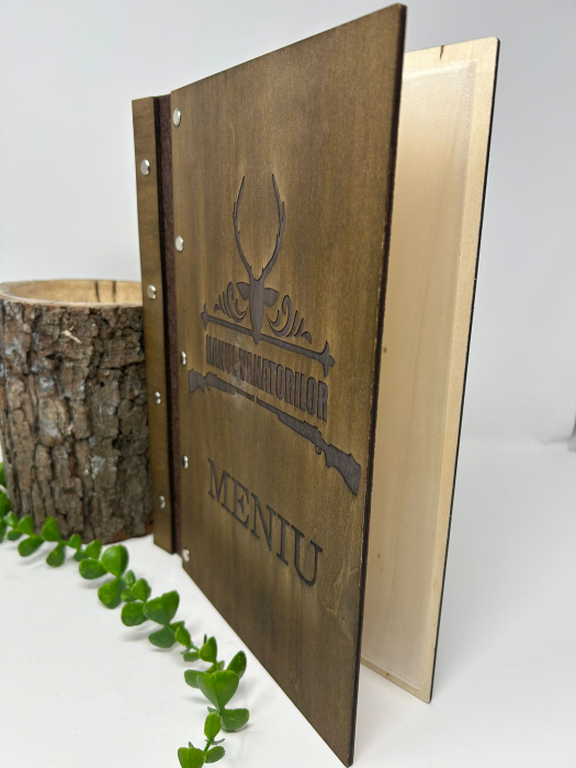 Copertă pentru meniu din lemn [2]