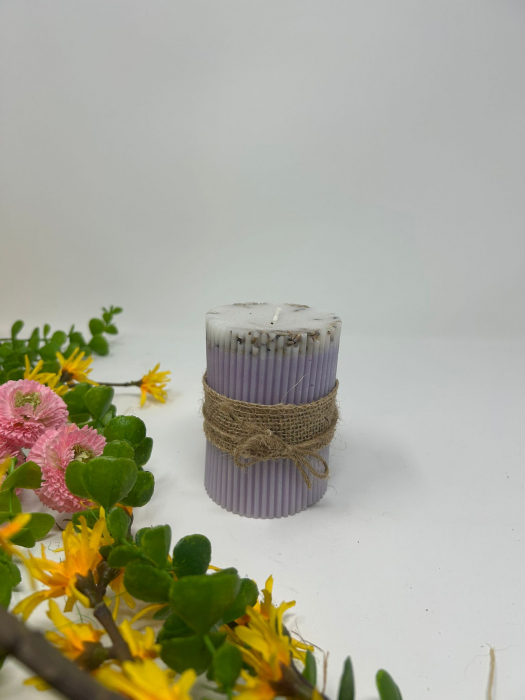 Lumânare Parfumată Lavandă – aromă relaxantă și design rustic-elegant [2]