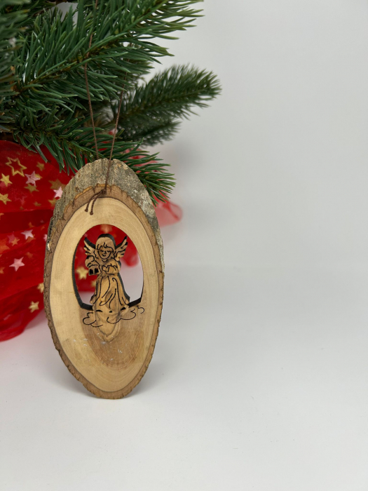 Ornament din Lemn pentru Pomul de Crăciun – Design Tradițional [1]
