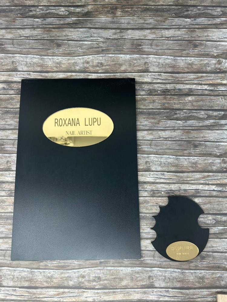 Set șabloane unghii Nail Tech – Suport metalic profesional pentru tehnicieni manichiură [2]