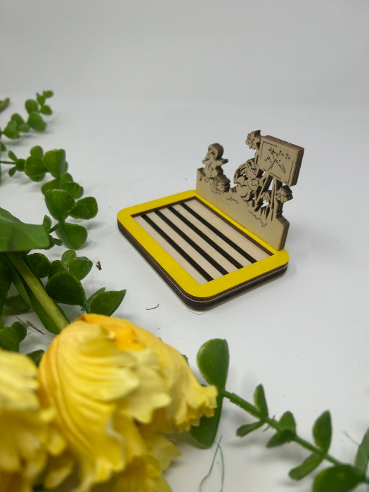 Suport pentru săpun din placaj de plop – Model Iepure și Morcov, eco-friendly și decorativ [2]