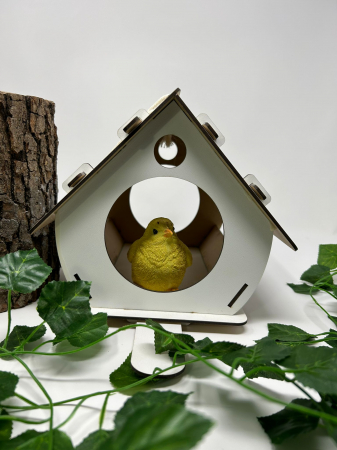 Produse decorative - Căsuță pentru Păsărele din Lemn – Design Decorativ și Funcțional